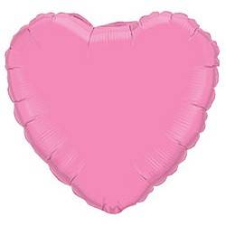 Шар фольга без рисунка Сердце 18" розовое пастель (FM)