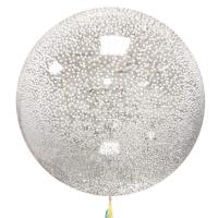 Шар Баблс 50 см с шариками пенопласт белые 1 шт