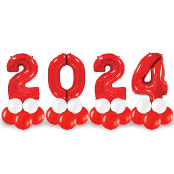 Цифры 2024 на декоративной подставке 1 шт